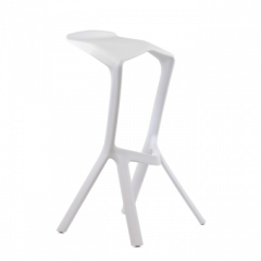 Барный стул Barneo N-227 Miura белый в Когалыме - kogalym.mebel24.online | фото