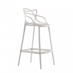 Барный стул Barneo N-235 Masters, белый, design Phillip Stark в Когалыме - kogalym.mebel24.online | фото