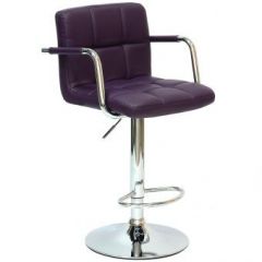 Барный стул Barneo N-69 Kruger Arm Фиолетовый в Когалыме - kogalym.mebel24.online | фото