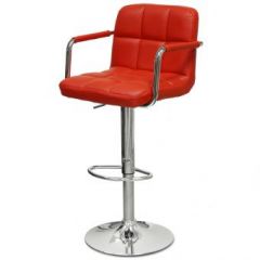 Барный стул Barneo N-69 Kruger Arm Красный в Когалыме - kogalym.mebel24.online | фото