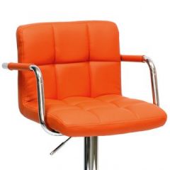 Барный стул Barneo N-69 Kruger Arm Оранжевый в Когалыме - kogalym.mebel24.online | фото 2