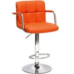 Барный стул Barneo N-69 Kruger Arm Оранжевый в Когалыме - kogalym.mebel24.online | фото