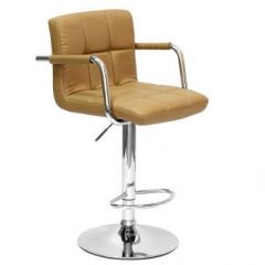 Барный стул Barneo N-69 Kruger Arm Светло-коричневый в Когалыме - kogalym.mebel24.online | фото