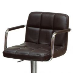 Барный стул Barneo N-69 Kruger Arm Темно-коричневый в Когалыме - kogalym.mebel24.online | фото 2