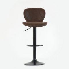 Барный стул Barneo N-86 Time / Black / VPU Brown Vintage коричневый винтаж PK970-18 в Когалыме - kogalym.mebel24.online | фото 3