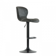 Барный стул Barneo N-86 Time / Black / VPU Dark Gray Vintage серый винтаж 970-11 в Когалыме - kogalym.mebel24.online | фото 1