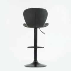 Барный стул Barneo N-86 Time / Black / VPU Dark Gray Vintage серый винтаж 970-11 в Когалыме - kogalym.mebel24.online | фото 2