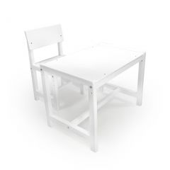 Детский растущий комплект стол и стул Я САМ "Лофт" (Белый, Белый) в Когалыме - kogalym.mebel24.online | фото