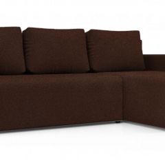 Диван угловой Алиса 3 Bahama VISION - Teos Dark Brown в Когалыме - kogalym.mebel24.online | фото