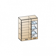 Гостиная Камелия Композиция 2 (Гикори Джексон темный) в Когалыме - kogalym.mebel24.online | фото 2