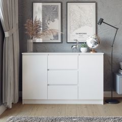 МОРИ Гостиная модульная (белый) в Когалыме - kogalym.mebel24.online | фото 9