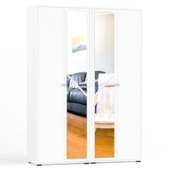 Камелия Шкаф 4-х створчатый, цвет белый, ШхГхВ 160х48х220 см., универсальная сборка, можно использовать как два отдельных шкафа в Когалыме - kogalym.mebel24.online | фото