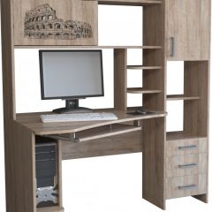 Компьютерный стол КЛ №6.0 левый (Дуб баррик) в Когалыме - kogalym.mebel24.online | фото