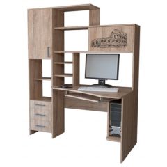Компьютерный стол КЛ №6.0 правый (Дуб баррик) в Когалыме - kogalym.mebel24.online | фото