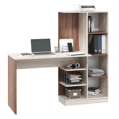 Стол компьютерный Софт (УНИ) Ясень темный/светлый в Когалыме - kogalym.mebel24.online | фото 3