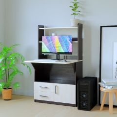 Компьютерный стол СП-1 (Венге/Дуб молочный) в Когалыме - kogalym.mebel24.online | фото 3