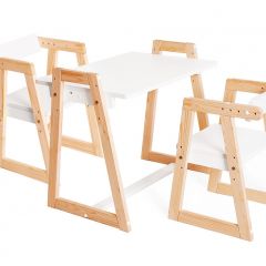 Комплект детской мебели стол и  два стула Я САМ "Лофт-Дуо" (Белый) в Когалыме - kogalym.mebel24.online | фото 2