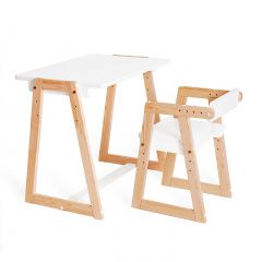 Комплект детской мебели стол и  два стула Я САМ "Лофт-Дуо" (Белый) в Когалыме - kogalym.mebel24.online | фото 8