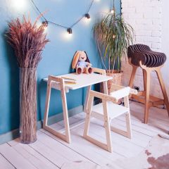 Комплект детской мебели стол и  два стула Я САМ "Лофт-Дуо" (Белый) в Когалыме - kogalym.mebel24.online | фото 10