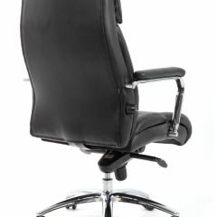 Кресло BRABIX PREMIUM "Phaeton EX-502" (кожа с компаньоном, хром, черное) 530882 в Когалыме - kogalym.mebel24.online | фото 4