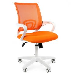 Кресло для оператора CHAIRMAN 696 white (ткань TW-16/сетка TW-66) в Когалыме - kogalym.mebel24.online | фото