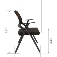 Кресло для посетителей CHAIRMAN NEXX (ткань стандарт черный/сетка DW-61) в Когалыме - kogalym.mebel24.online | фото 7