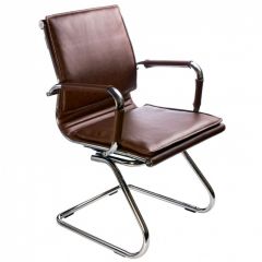 Кресло для посетителя Бюрократ CH-993-Low-V/Brown коричневый в Когалыме - kogalym.mebel24.online | фото