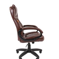Кресло для руководителя  CHAIRMAN 432 (Экокожа коричневая) в Когалыме - kogalym.mebel24.online | фото 3