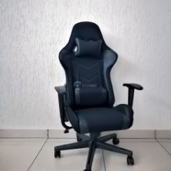 Кресло геймерское Barneo K-50 (черная сетка черные вставки) в Когалыме - kogalym.mebel24.online | фото