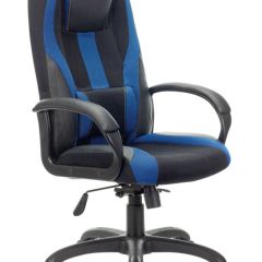 Кресло компьютерное BRABIX PREMIUM "Rapid GM-102" (экокожа/ткань, черное/синее) 532106 в Когалыме - kogalym.mebel24.online | фото