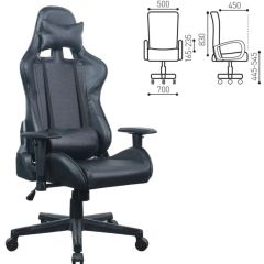 Кресло компьютерное BRABIX "GT Carbon GM-115" (две подушки, экокожа, черное) 531932 в Когалыме - kogalym.mebel24.online | фото 5
