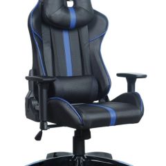 Кресло компьютерное BRABIX "GT Carbon GM-120" (черное/синее) 531930 в Когалыме - kogalym.mebel24.online | фото