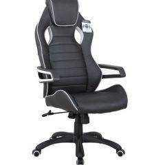 Кресло компьютерное BRABIX Techno Pro GM-003 (экокожа черное/серое, вставки серые) 531814 в Когалыме - kogalym.mebel24.online | фото 2