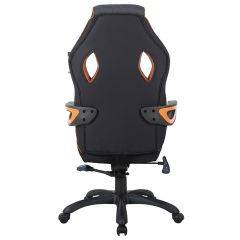 Кресло компьютерное BRABIX Techno Pro GM-003 (ткань черное/серое, вставки оранжевые) 531813 в Когалыме - kogalym.mebel24.online | фото 5