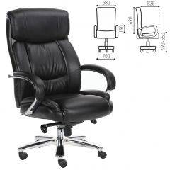 Кресло офисное BRABIX "Direct EX-580" (хром/рециклированная кожа/черное) 531824 в Когалыме - kogalym.mebel24.online | фото 1