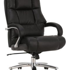 Кресло офисное BRABIX PREMIUM "Bomer HD-007" (рециклированная кожа, хром, черное) 531939 в Когалыме - kogalym.mebel24.online | фото