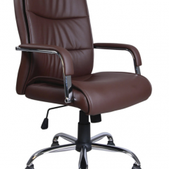 Кресло офисное BRABIX "Space EX-508" (экокожа, хром, коричневое) 531164 в Когалыме - kogalym.mebel24.online | фото 1