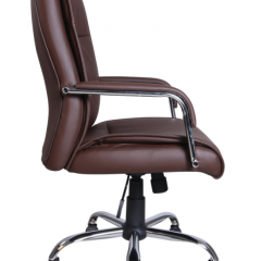 Кресло офисное BRABIX "Space EX-508" (экокожа, хром, коричневое) 531164 в Когалыме - kogalym.mebel24.online | фото 2