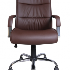 Кресло офисное BRABIX "Space EX-508" (экокожа, хром, коричневое) 531164 в Когалыме - kogalym.mebel24.online | фото 3