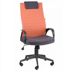 Кресло Квест HOME (Ткань КФ-28/КФ-13) оранжевый-сливовый в Когалыме - kogalym.mebel24.online | фото