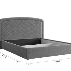 СИЛЬВА 2 Кровать с ПМ 1600 в Когалыме - kogalym.mebel24.online | фото