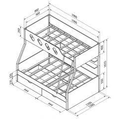 Кровать двухъярусная ДЕЛЬТА-20.02 в Когалыме - kogalym.mebel24.online | фото 5