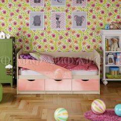 Кровать Бабочки (Розовый металлик) 1600 в Когалыме - kogalym.mebel24.online | фото