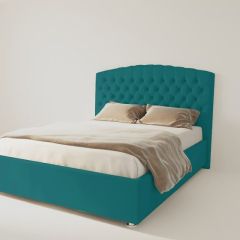 Кровать Берлин без основания 1200 (велюр бирюзовый) в Когалыме - kogalym.mebel24.online | фото