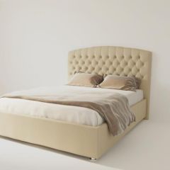 Кровать Берлин без основания 1400 (экокожа бежевая) в Когалыме - kogalym.mebel24.online | фото