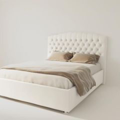Кровать Берлин без основания 1400 (экокожа белая) в Когалыме - kogalym.mebel24.online | фото