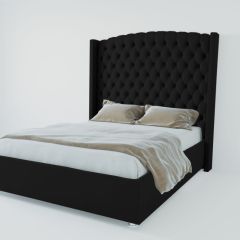 Кровать Берлин ЛЮКС с ПМ 900 (экокожа кольт ч) в Когалыме - kogalym.mebel24.online | фото 2