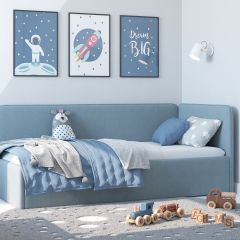 Кровать-диван Leonardo 160*70 (Голубой) в Когалыме - kogalym.mebel24.online | фото 5