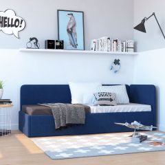 Кровать-диван Leonardo 160*70 (Синий) в Когалыме - kogalym.mebel24.online | фото 6