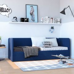 Кровать-диван Leonardo 160*70 (Синий) + боковина в Когалыме - kogalym.mebel24.online | фото 5